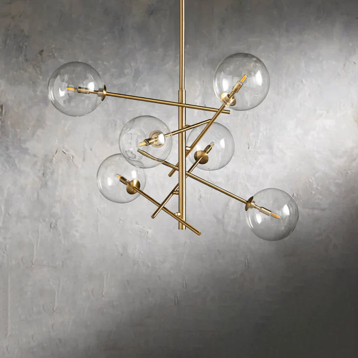 Modern Apolo Glass Ball Chandelier