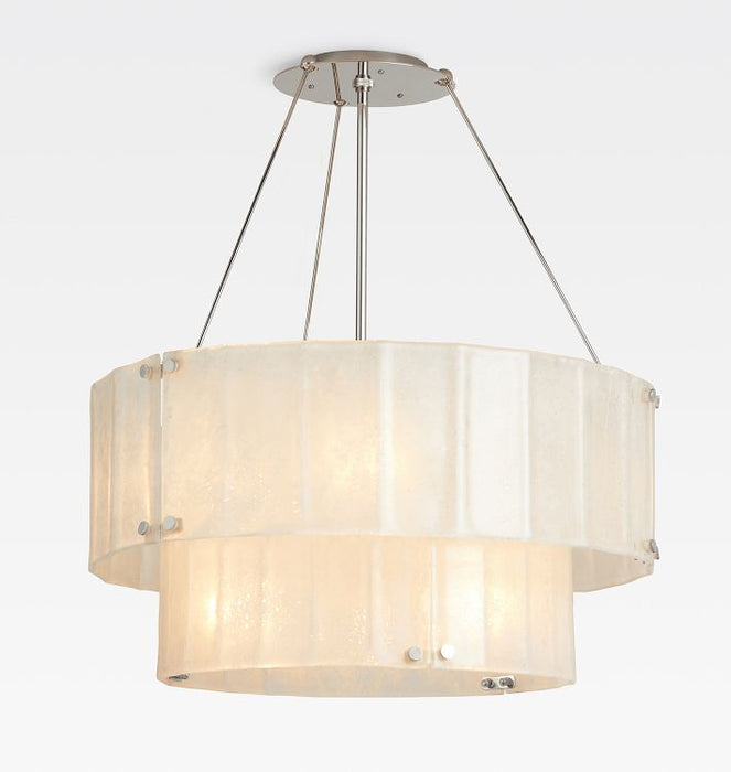 Willamette Glass Round Chandelier 2-Tier 32''