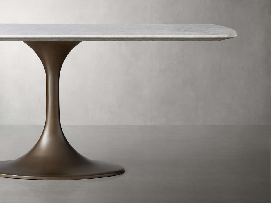 Saint Germain Stone Dining Table with Launette Base