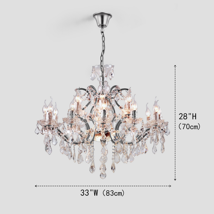 Eliza Antique Crystal Chandelier