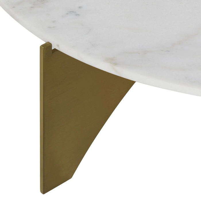 Baleno Marble and Brass Coffee Table