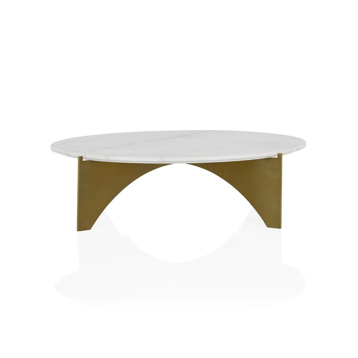 Baleno Marble and Brass Coffee Table