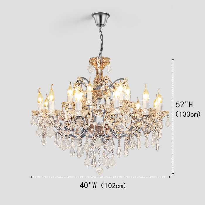 Eliza Antique Crystal Chandelier