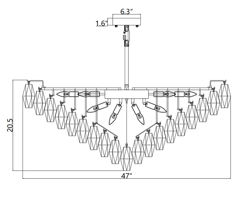 Galaxy Luxurious Chandelier Lighting Fixture for Grand Living Spaces