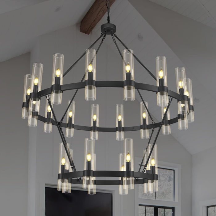 48 Inch Wagon Wheel Chandelier