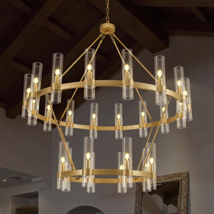 48 Inch Wagon Wheel Chandelier