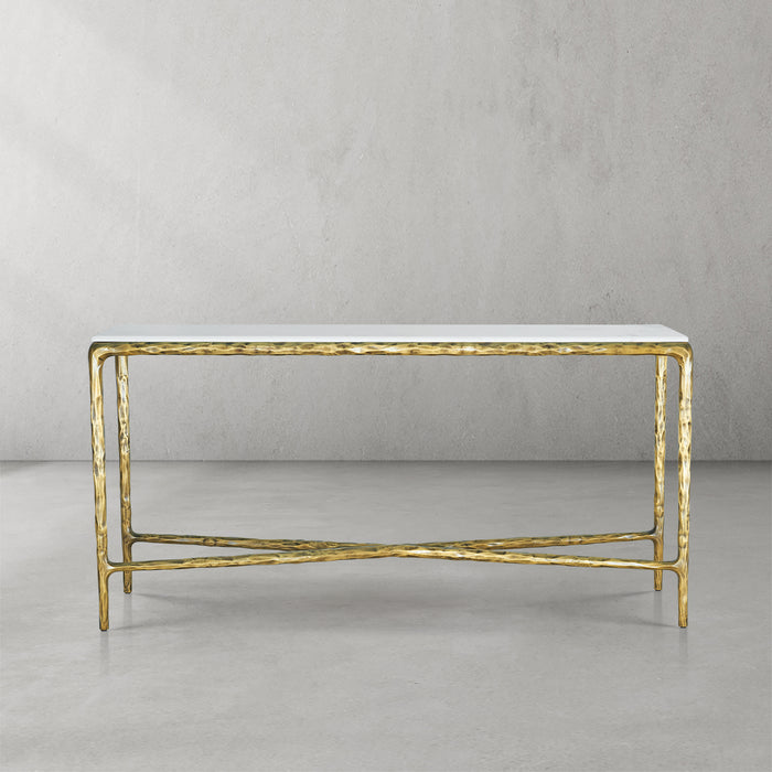 Thaddeus Marble Console Table 60"W