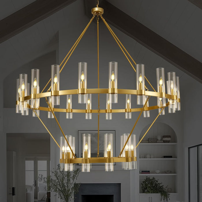 60 Inch Wagon Wheel Chandelier