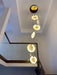 Alabaster Long Foyer Staircase Pendant Light 59'' 79'' 98'' 138''H - thebelacan