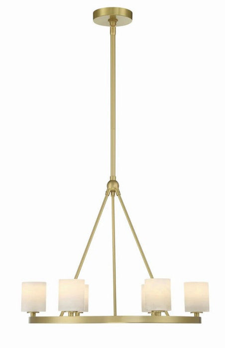 Aragon 6 Light Chandelier Alabaster