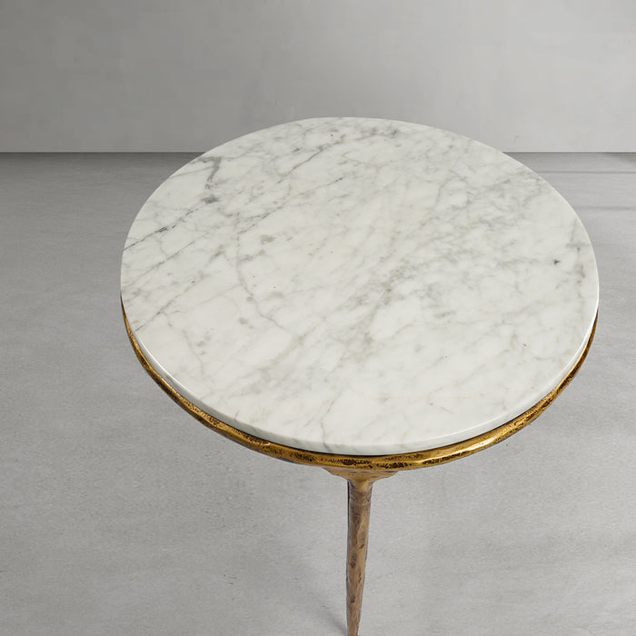 Thaddeus Marble Round Side Table