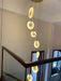 Alabaster Long Foyer Staircase Pendant Light 59'' 79'' 98'' 138''H - thebelacan