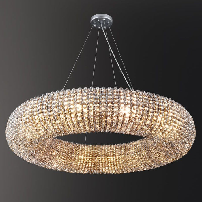 Pamper Series Crystal Round LED Chandelier