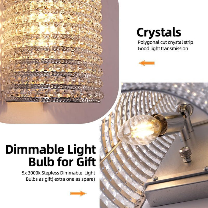 Pamper Series Crystal Wall Sconce