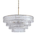 Amor 4-Tier Glass Round Chandelier 36" - thebelacan