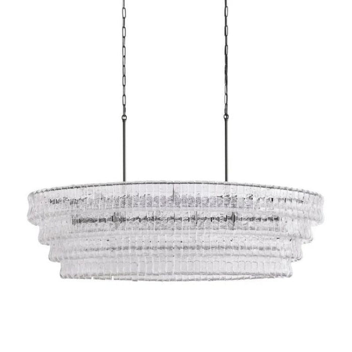 Amor Glass Oval Chandelier 54"W/65"W - thebelacan