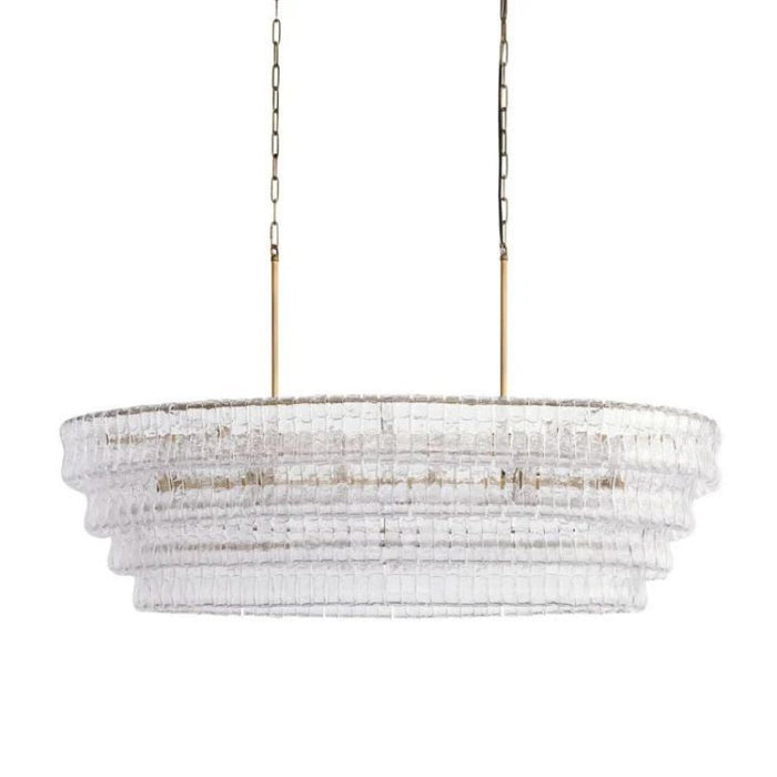 Amor Glass Oval Chandelier 54"W/65"W - thebelacan