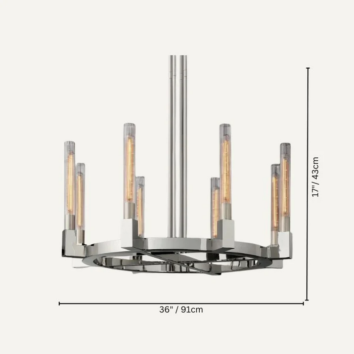 Mortal Candlestick Series Glass Chandelier