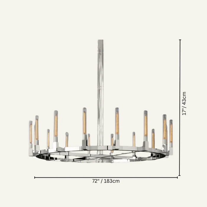 Mortal Candlestick Series Glass Chandelier