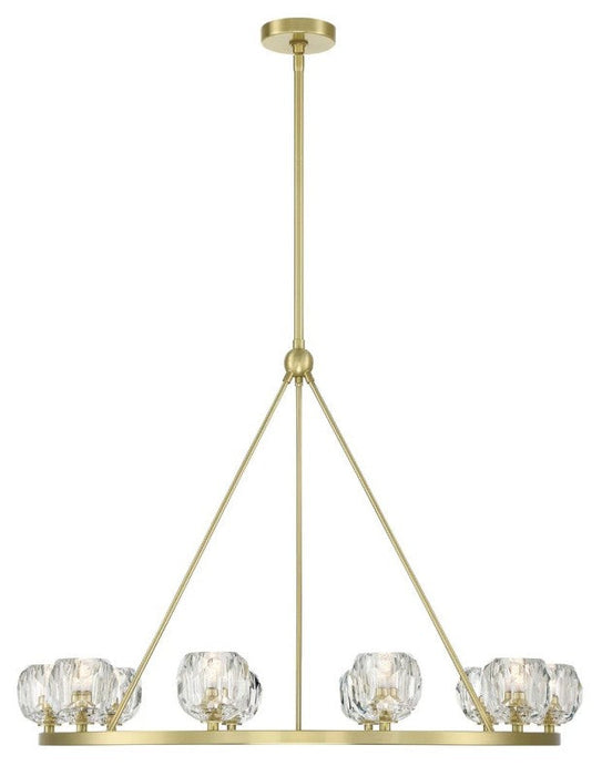 Aragon 10 Light Chandelier Galss