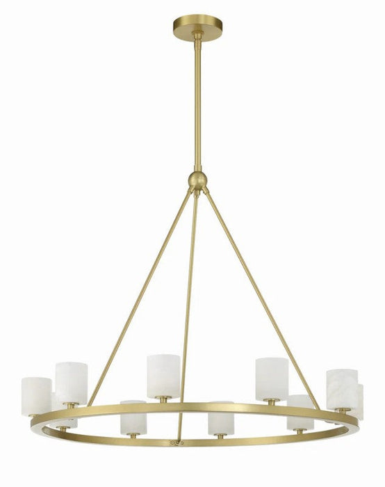 Aragon 10 Light Chandelier Alabaster