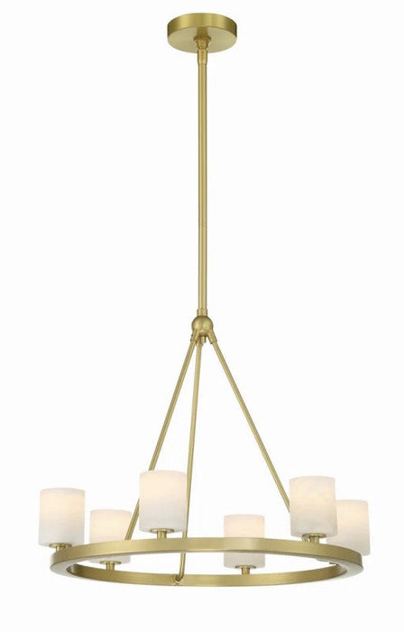 Aragon 6 Light Chandelier Alabaster