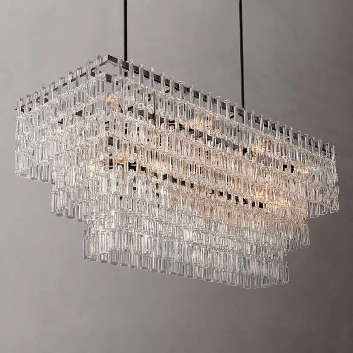 Arrebol 3-Tier Rectangular Chandelier 60"