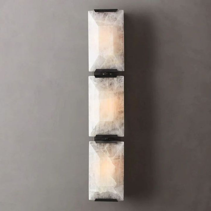 Aubrey Calcite Triple Sconce