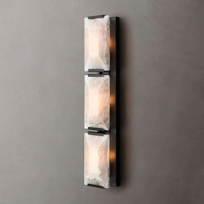 Aubrey Calcite Triple Sconce