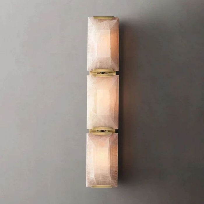 Aubrey Calcite Triple Sconce