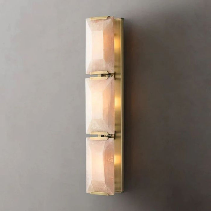 Aubrey Calcite Triple Sconce