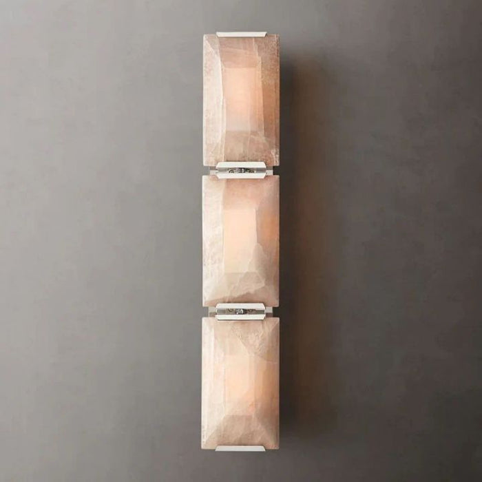 Aubrey Calcite Triple Sconce