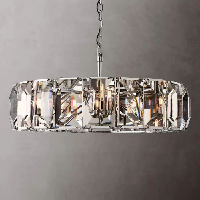 Aubrey Crystal Round Chandelier 43"