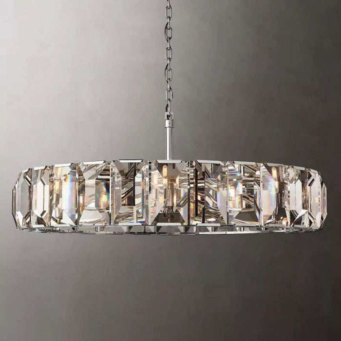 Aubrey Crystal Round Chandelier 60"