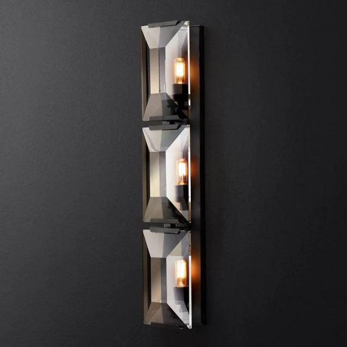 Aubrey  Crystal Triple Wall Sconce