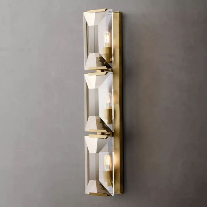 Aubrey  Crystal Triple Wall Sconce