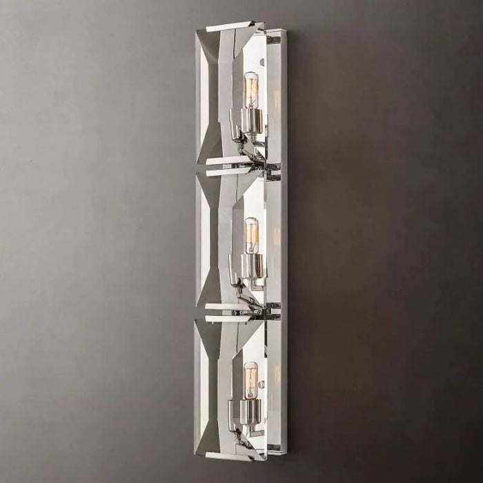 Aubrey  Crystal Triple Wall Sconce