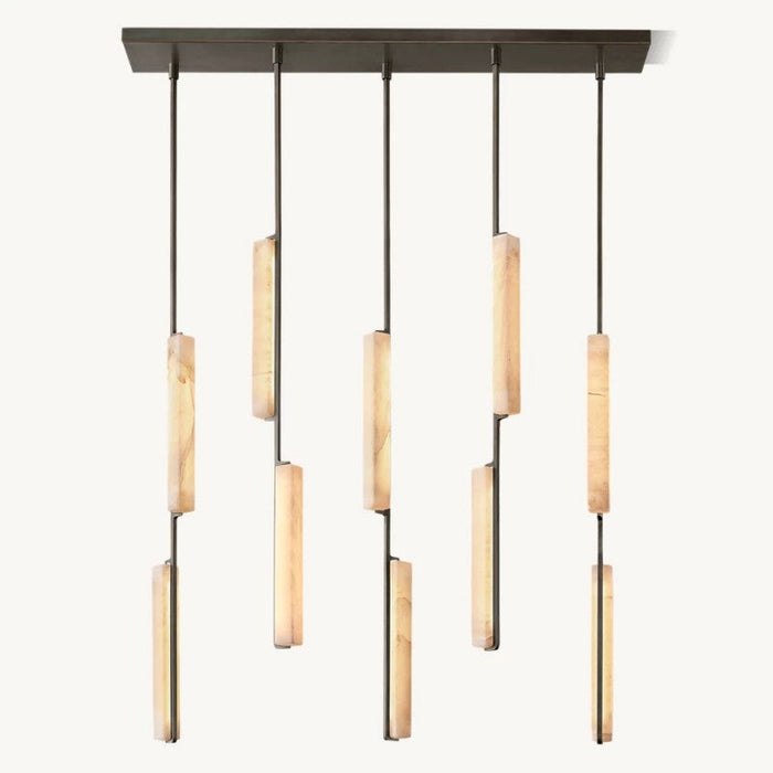 Audubos Alabaster Linear Chandelier 54" - thebelacan