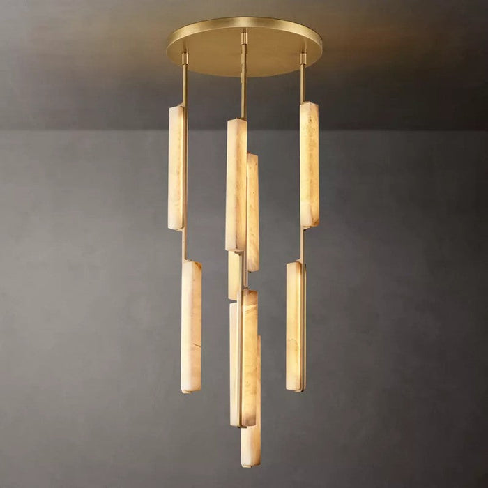 Audubos Alabaster Round Chandelier 24" - thebelacan