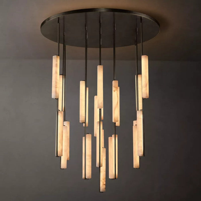 Audubos Alabaster Round Chandelier 56" - thebelacan