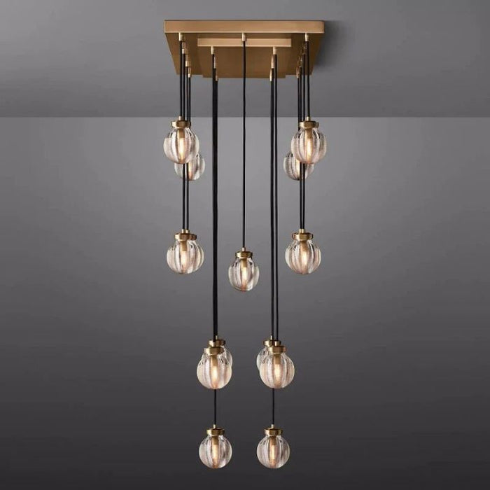 Augety Spherical Modern Rectangular Chandelier 36”