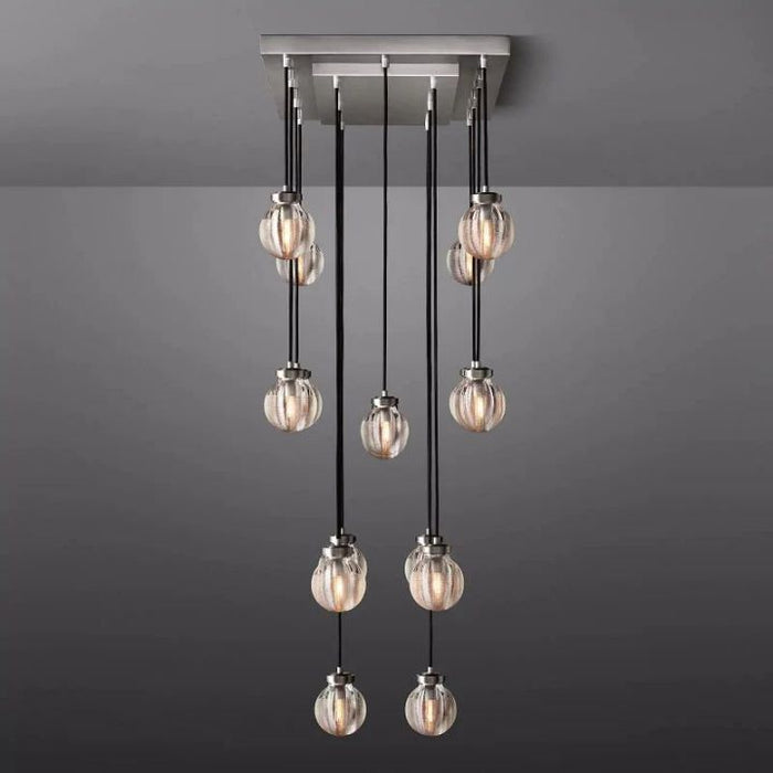 Augety Spherical Modern Rectangular Chandelier 36”