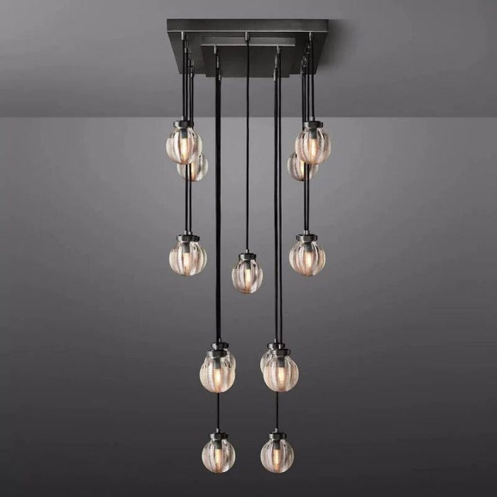 Augety Spherical Modern Rectangular Chandelier 36”