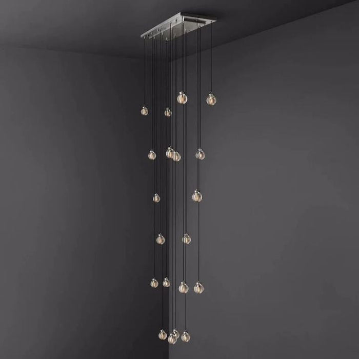 Augety Spherical Modern Rectangular Chandelier 54”