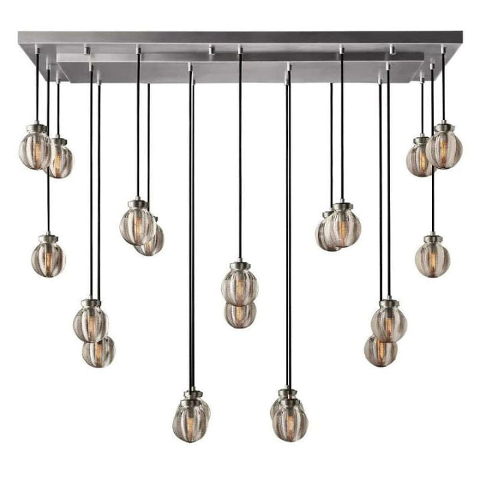 Augety Spherical Modern Rectangular Chandelier 54”