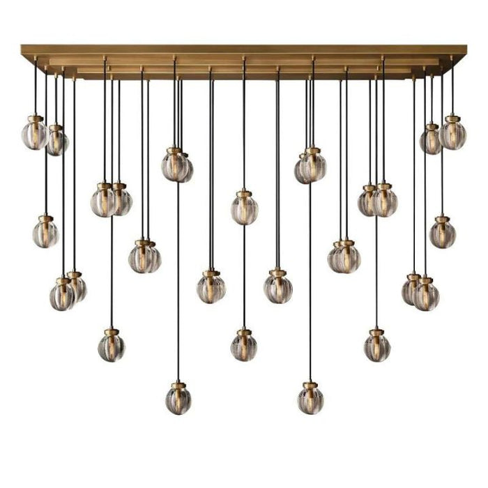 Augety Spherical Modern Rectangular Chandelier 72”