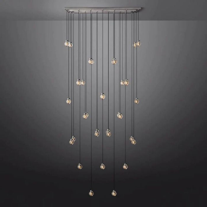 Augety Spherical Modern Rectangular Chandelier 72”