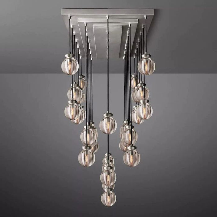 Augety Spherical Modern Rectangular Chandelier 72”