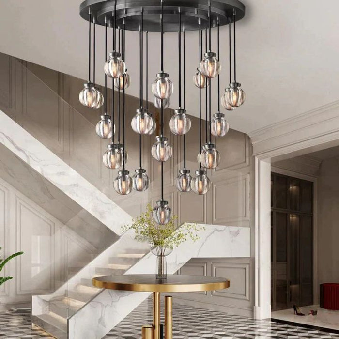 Augety Spherical Modern Round Chandelier 38"