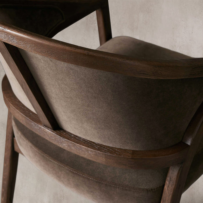 Aimee Upholstered Back Dining Arm Chair
